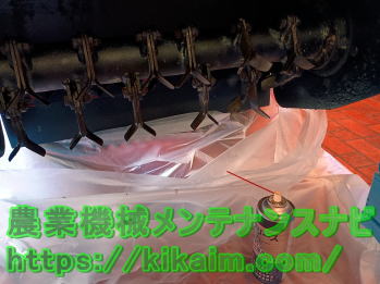 グリスによる防錆処理の実施