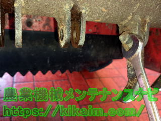 ボルト・ナットの腐食の除去１